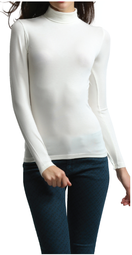 PALM'S LADIES LONG SLEEVE TURTLE NECK TOP 'WARMTH GENERATION' PL517