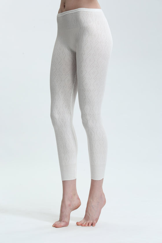 White Swan's Ladies Brushed Thermal Legging, Ivory
